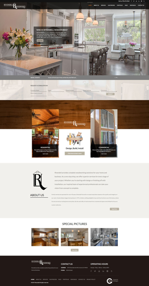 Portfolio | Rivendell |360 web designs