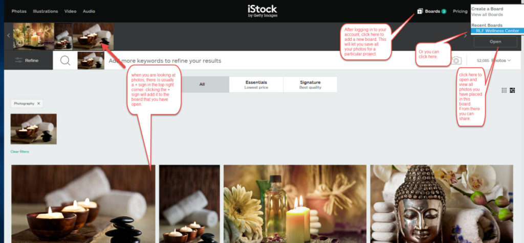 360 Web Designs | iStock Board