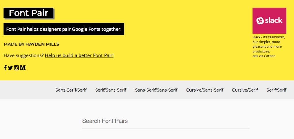 Google font pairing | 360 Web designs