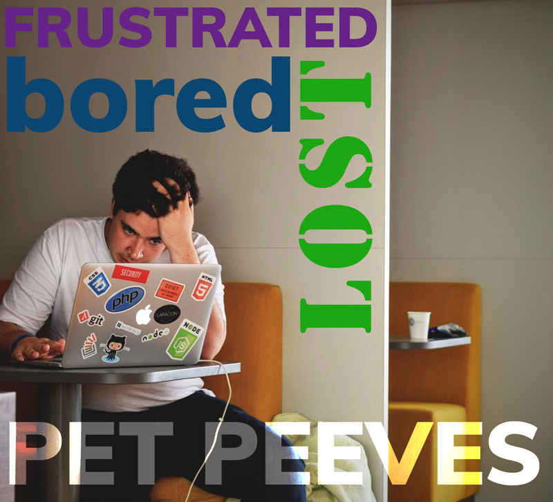 Pet Peeves | 360 Web Designs | Blog
