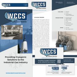West Coast Cryogenics Marketing Materials