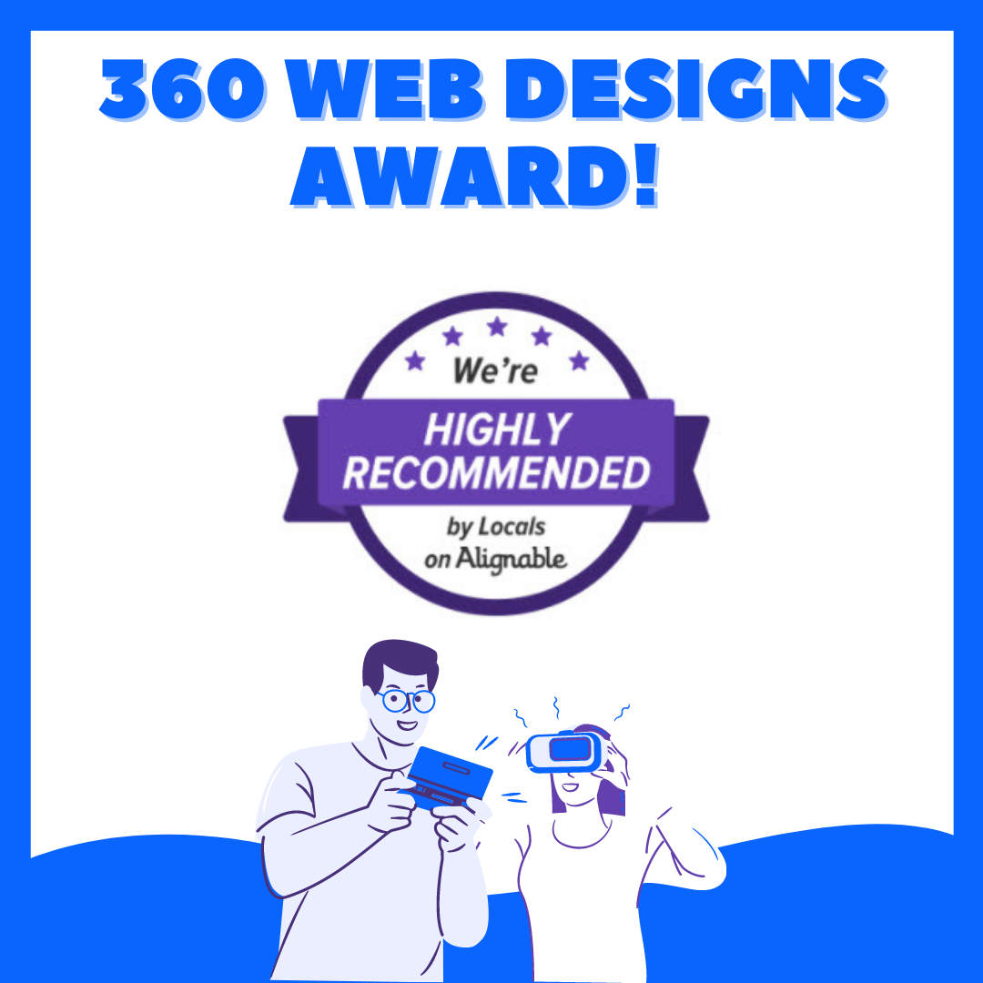 360 web designs Alignable 2020 local waward