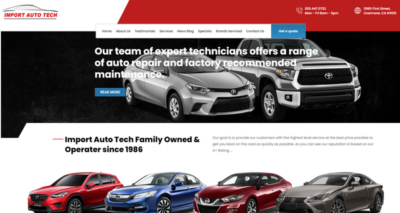 November Featured Client in 2020 is IMPORT AUTO TECH!