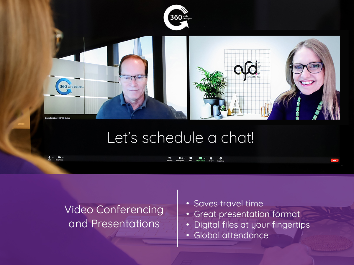 A man and a woman are video conferencing as the new norm