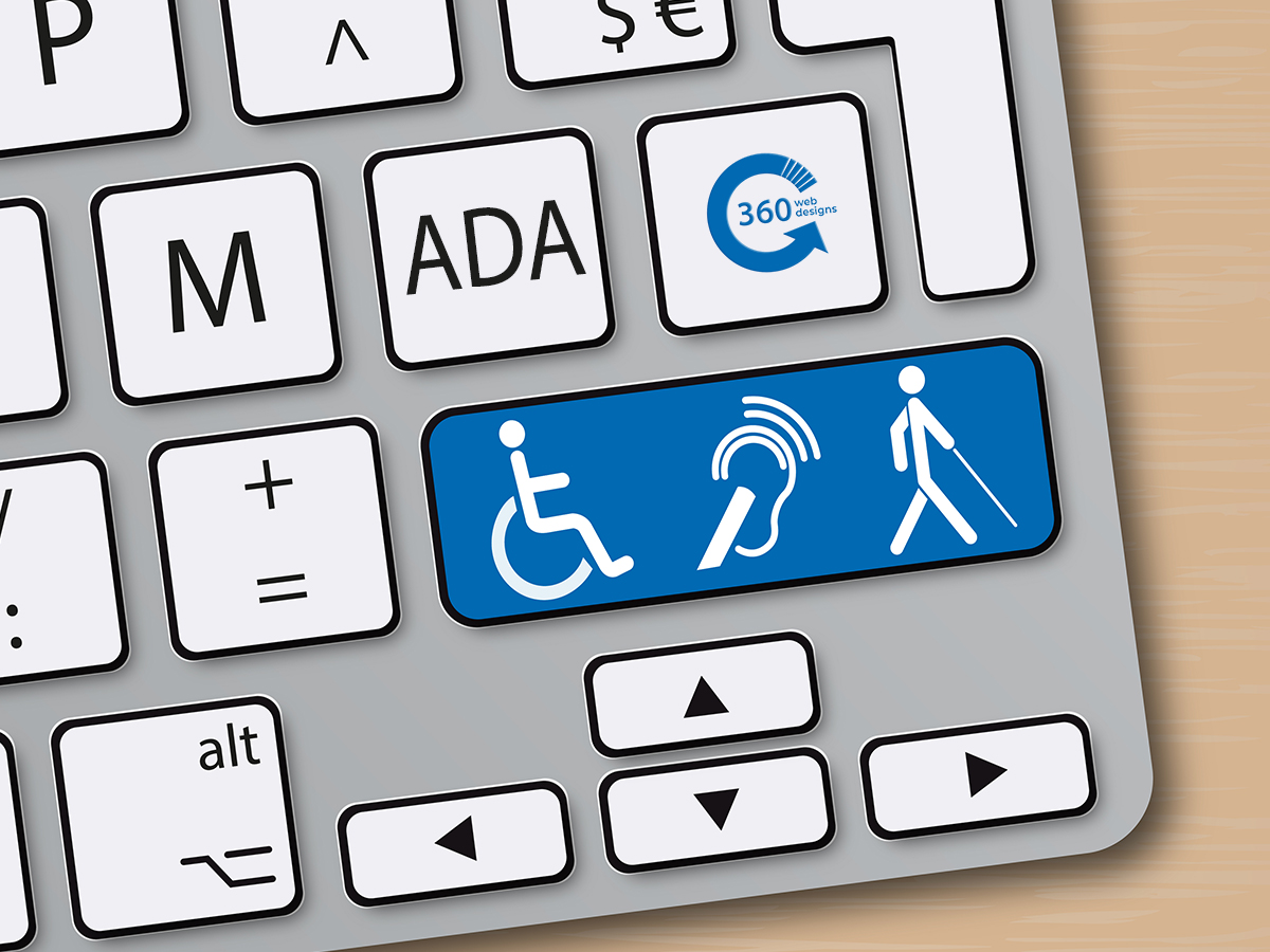 Web Accessibility is a growing movement. picture of a keyboard.