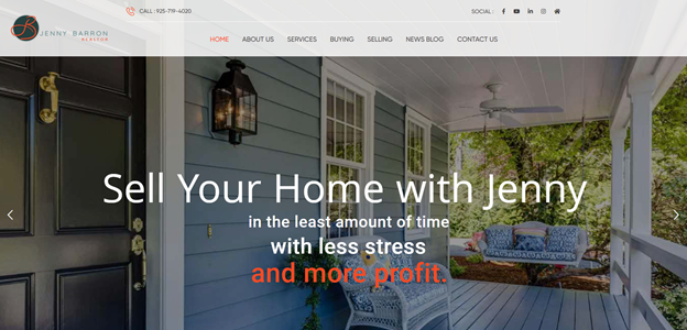 Jenny Barron Real estate website picture