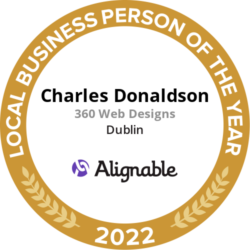 Charles Donaldson 360 Web Designs Alignable Local Businessperson of the Year 2022