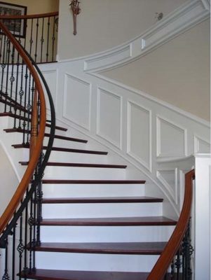Staircase remodel by Diablo Molding and Trim