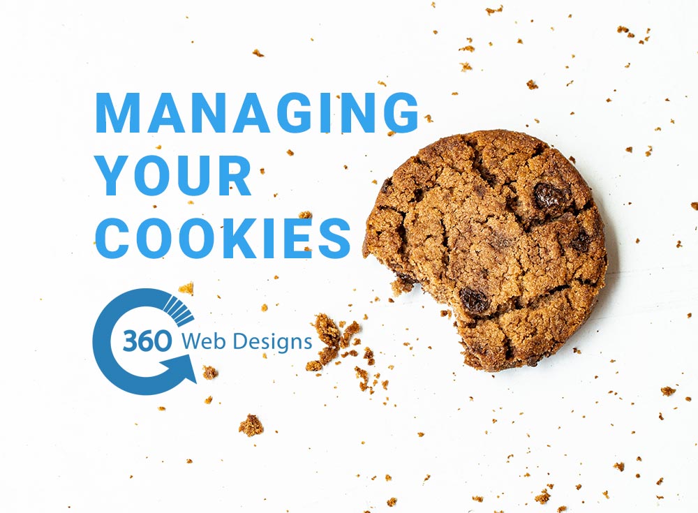 A picture of a cooking with the title, "Managing your cookies"