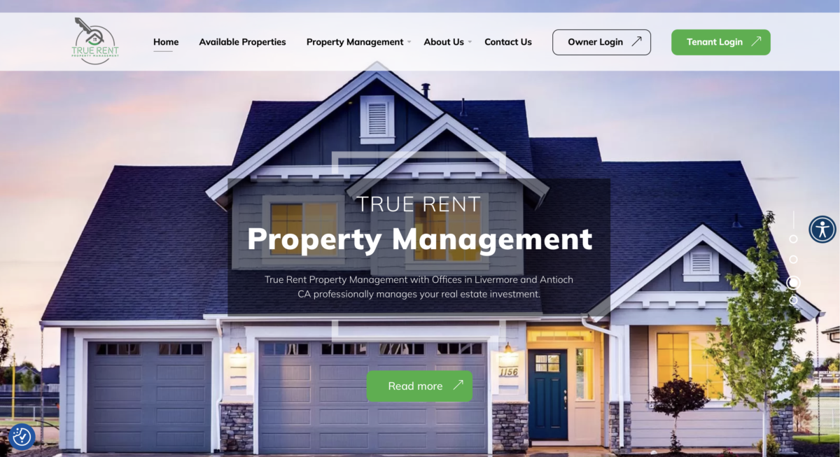 True Rent Property Mangement's homepage